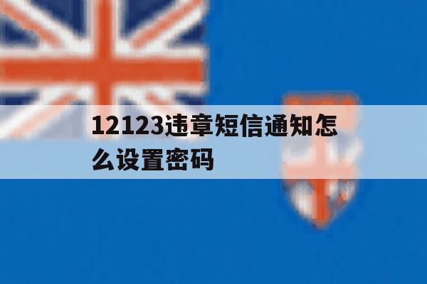 12123违章短信通知怎么设置密码 12123违章短信通知怎么设置密码