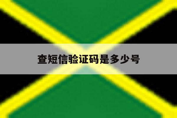查短信验证码是多少号 查短信验证码是多少号