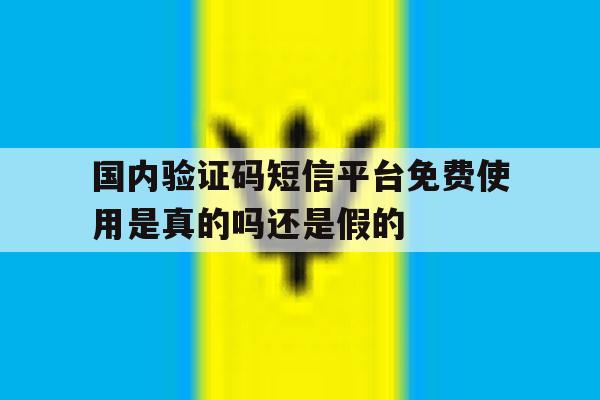 国内验证码短信平台免费使用是真的吗还是假的的简单介绍 国内验证码短信平台免费使用是真的吗还是假的的简单介绍