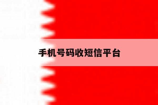 手机号码收短信平台 手机号码收短信平台